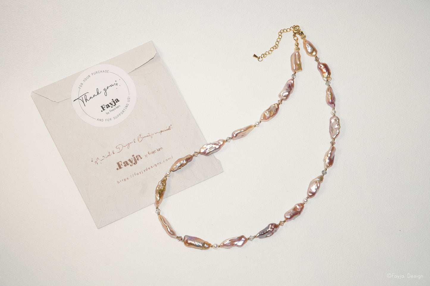 Regal Reverie - Handcrafted pearl necklace and bracelet