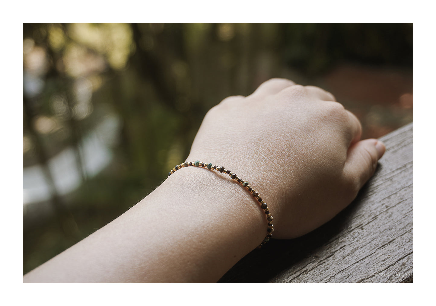 Mixed Gemstones friendship bracelet