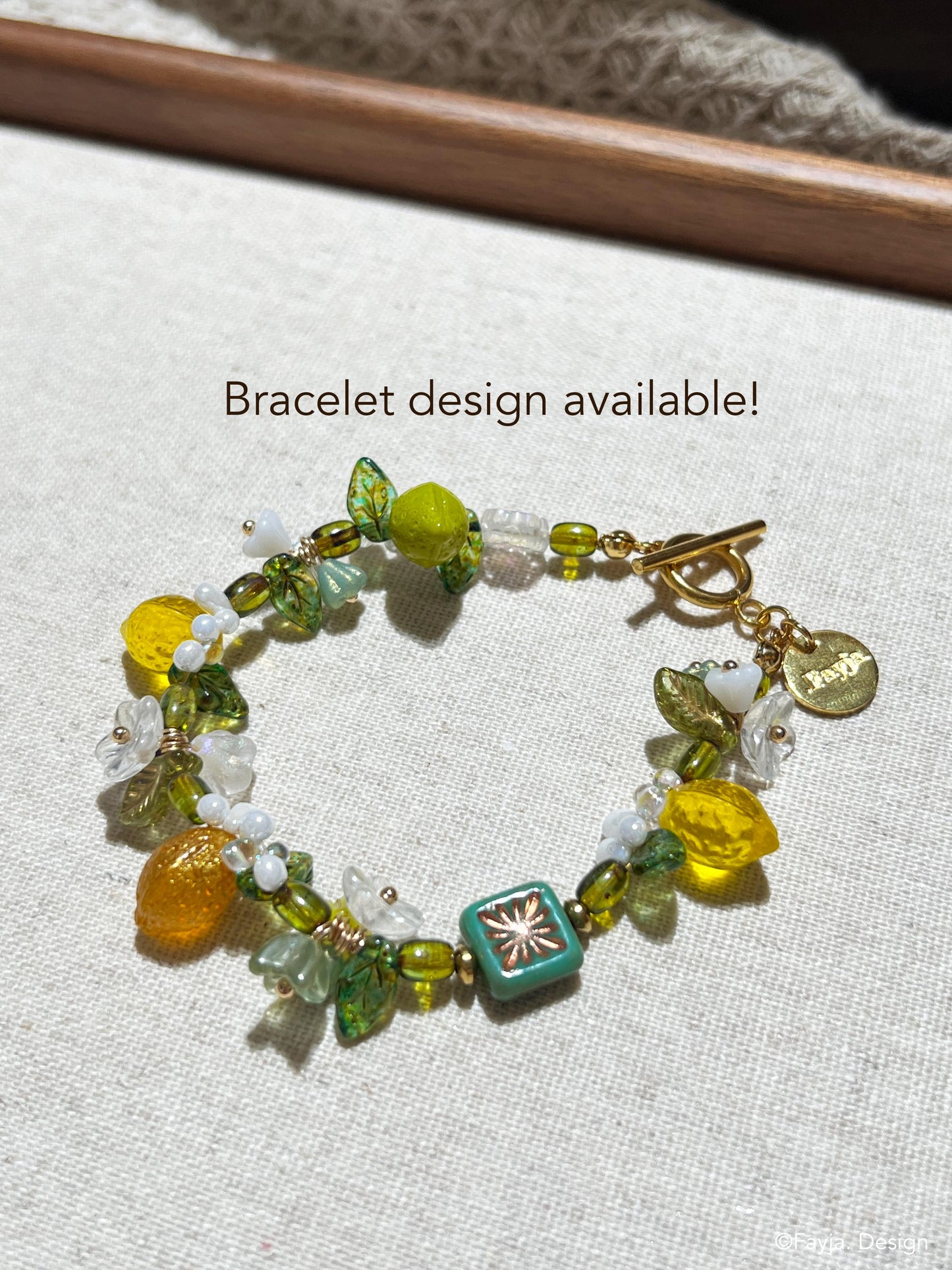 Lemonade fruit jewelry, cute lemon necklace, Lemon Tree Necklace, summer jewelry for holiday vacation, bohemian bead, gift for her