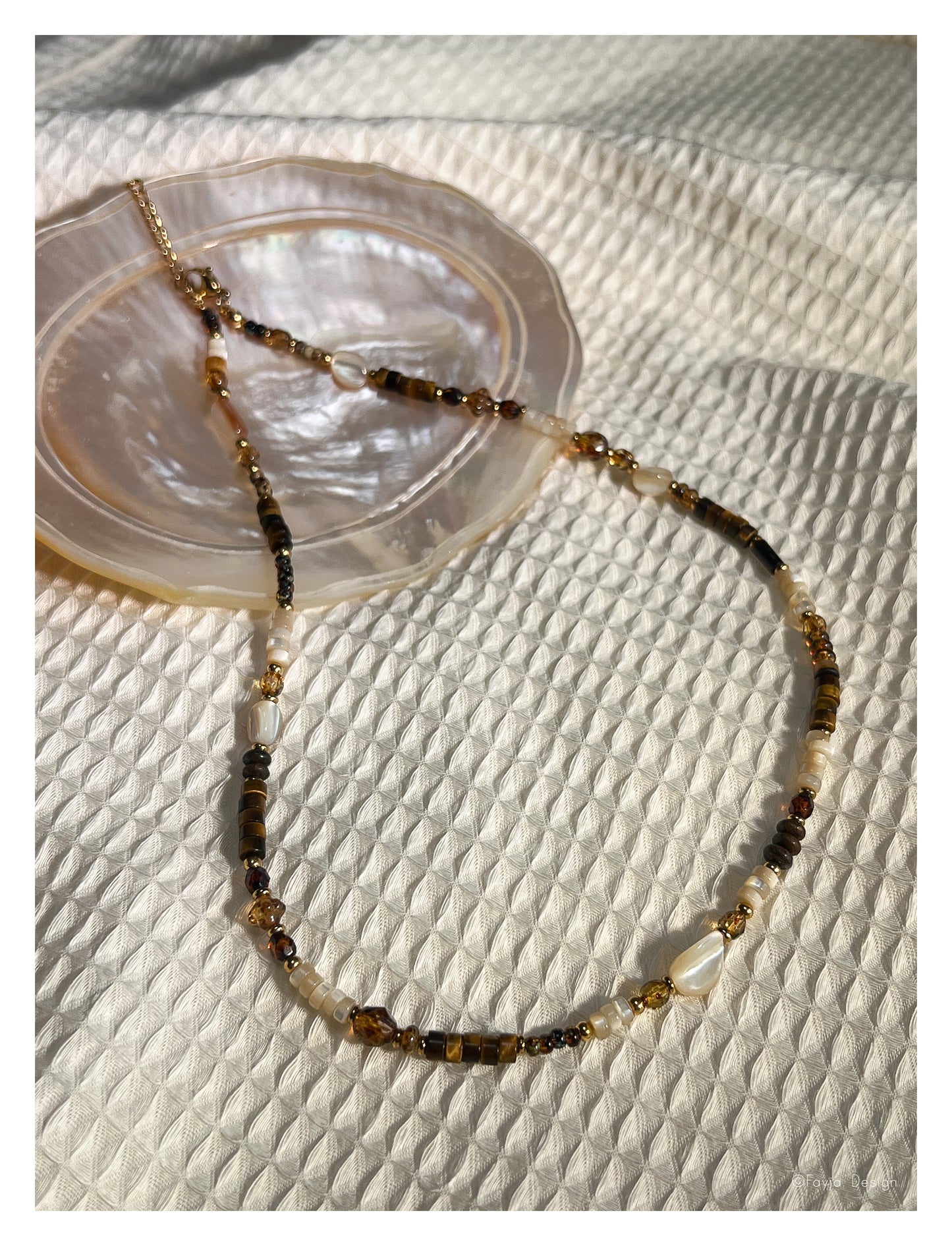 Amber Waves - Signature necklace - 42cm length