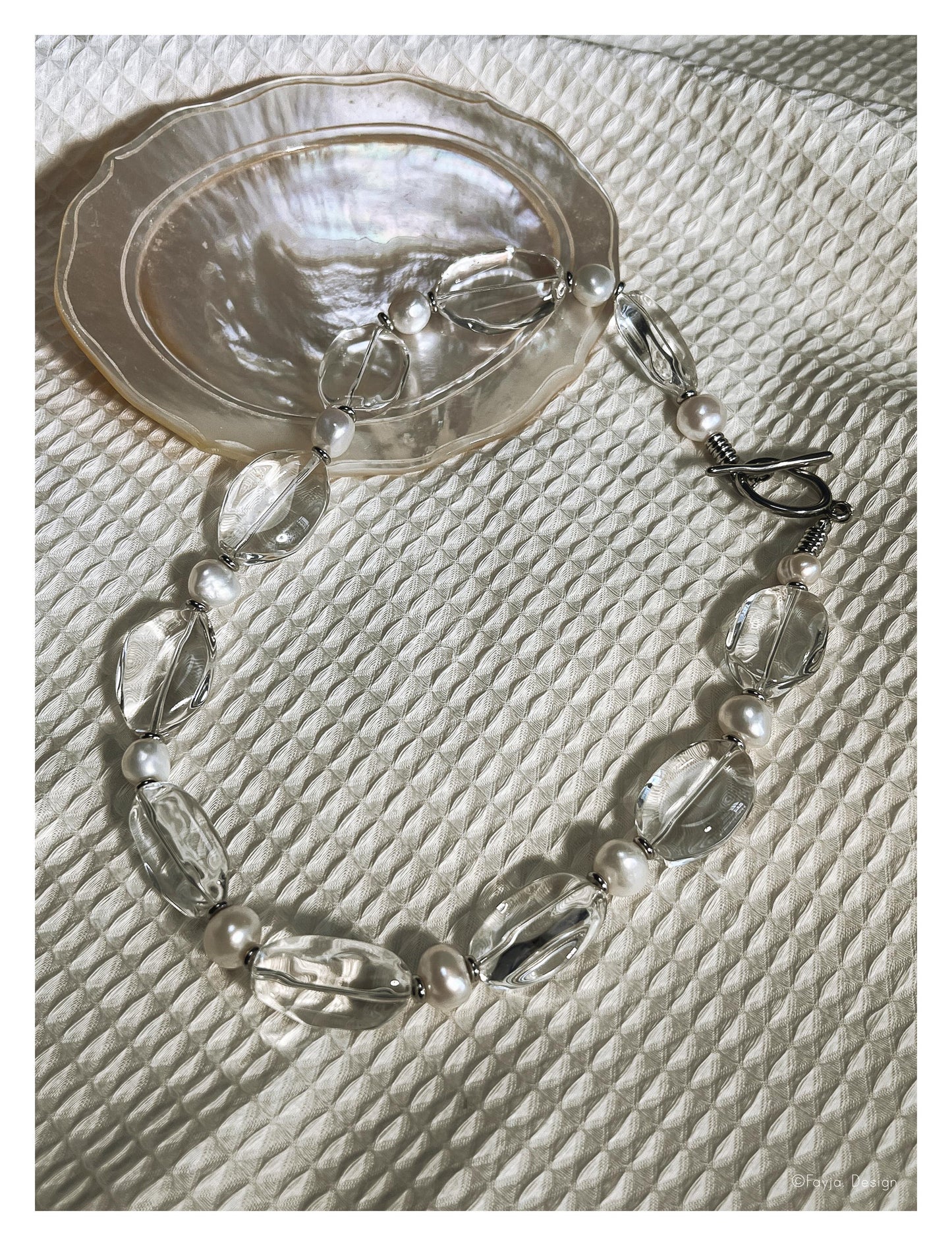 Glistening Tide Necklace - Clear Quartz necklace