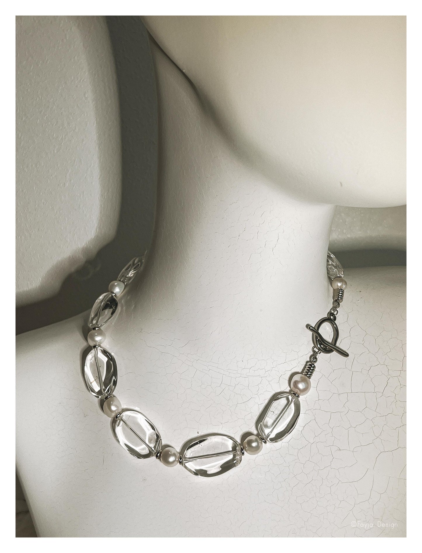 Glistening Tide Necklace - Clear Quartz necklace