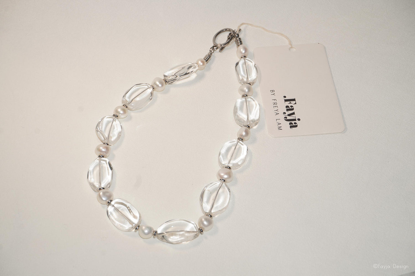 Glistening Tide Necklace - Clear Quartz necklace