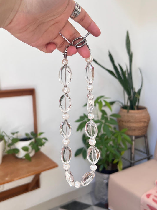 Glistening Tide Necklace - Clear Quartz necklace