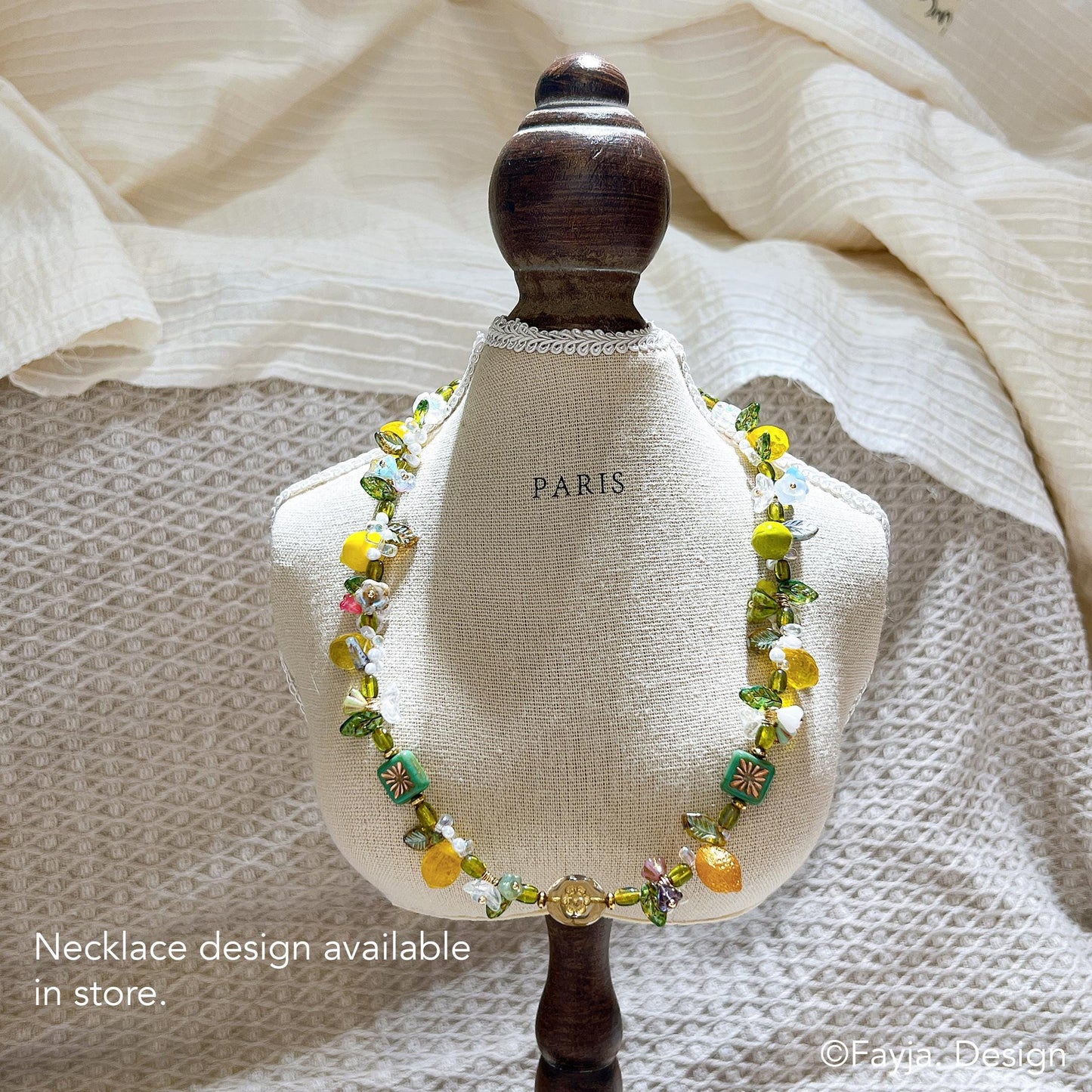 Lemonade fruit jewelry, cute lemon bracelet, lemon head floral bracelet, summer jewelry for holiday vacation, bohemian bead, gift for her